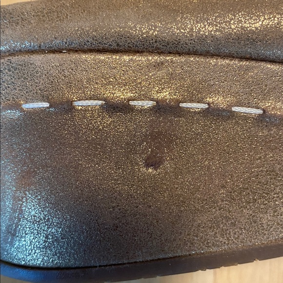 Donald J. Pliner Metallic Gold and Rich Brown Sandals - Picture 8 of 8